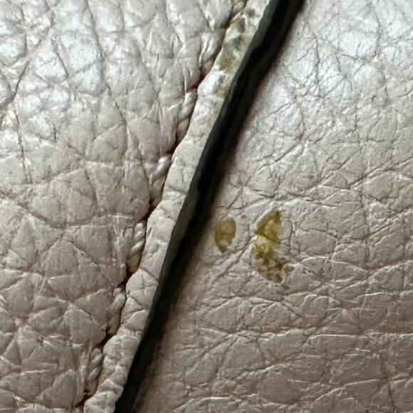 orYANY Trina Misty Rose Pebbled Italian Leather Satchel Handbag - Picture 7 of 13